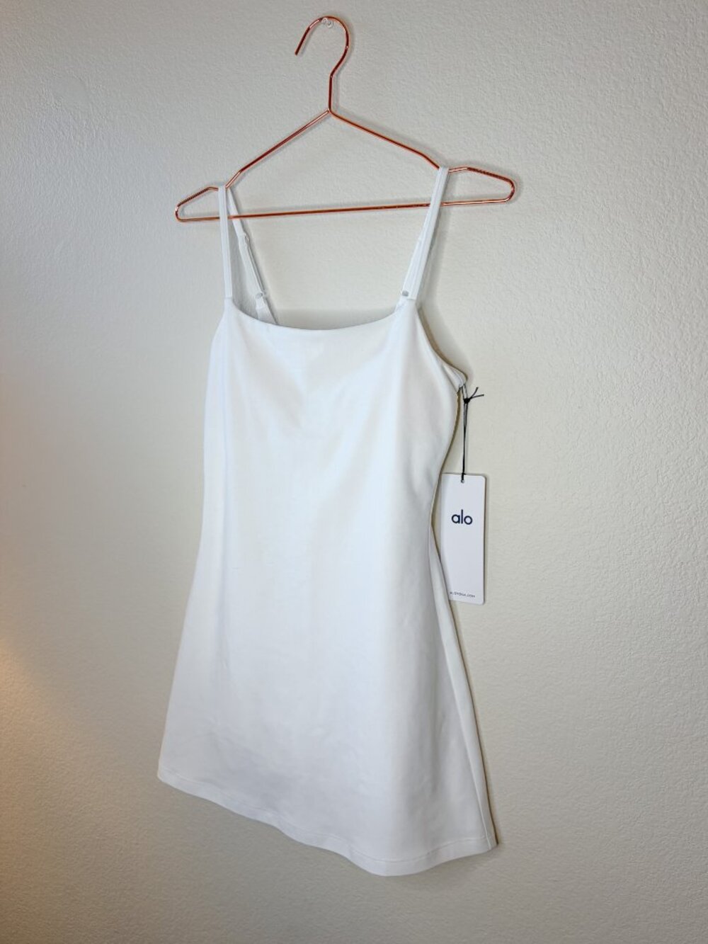 NWT Alo Yoga Alosoft Encore Tennis Dress White S $128 Retail